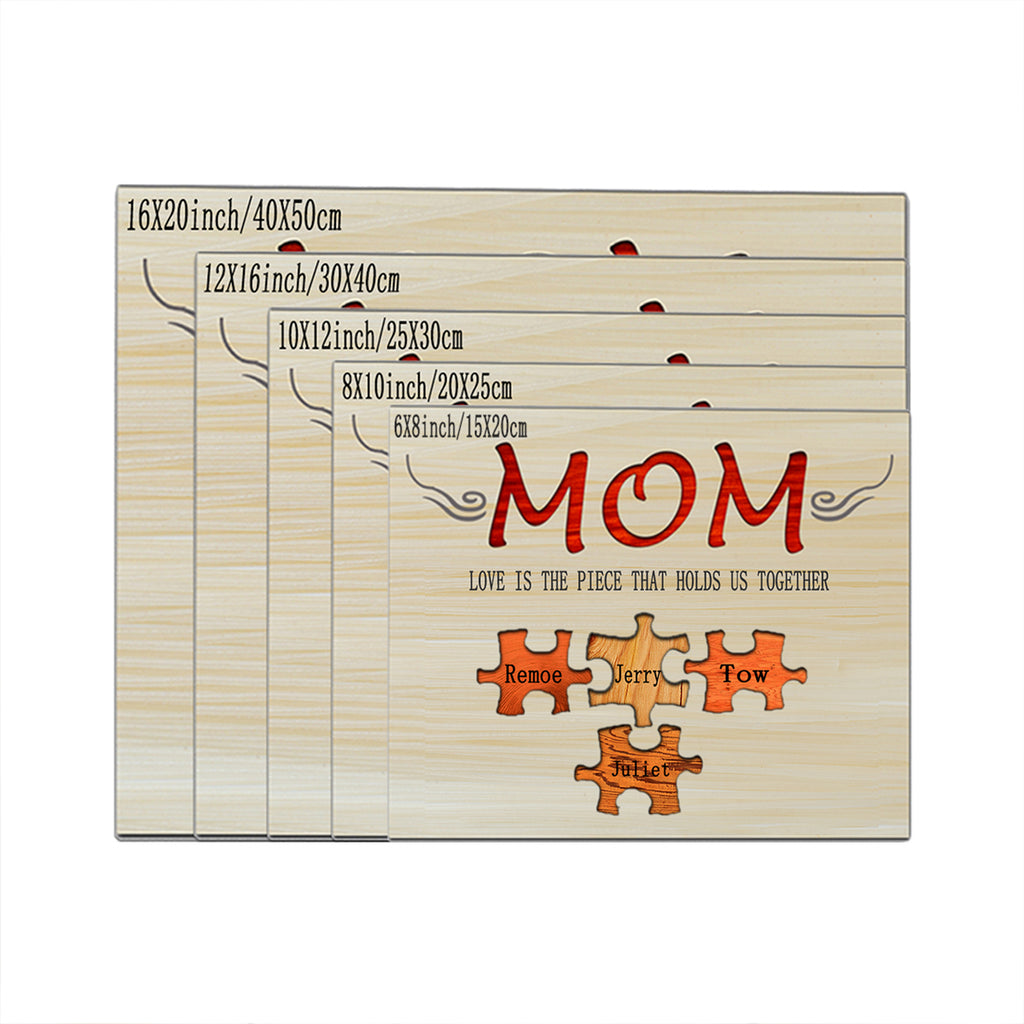 Customized puzzle mother ornaments