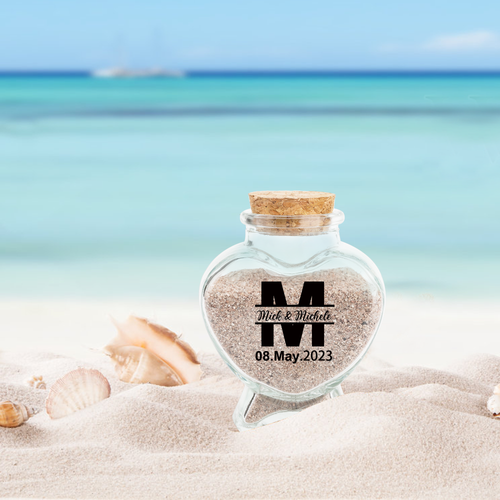 Personalized honeymoon jar