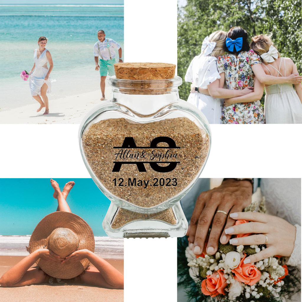 Personalized honeymoon jar