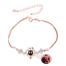 Load image into Gallery viewer, Double Heart Projection Bracelet